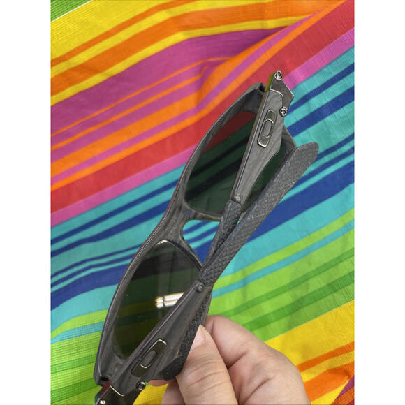 Rare Oakley Jupiter Squared Woodgrain/ Tungsten Iridium Polarized OO9135-07 H48 - Picture 6 of 8